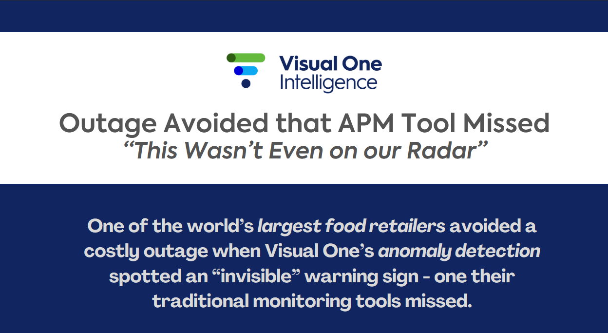 No One Saw This Outage Coming (Except the Team Using Visual One)