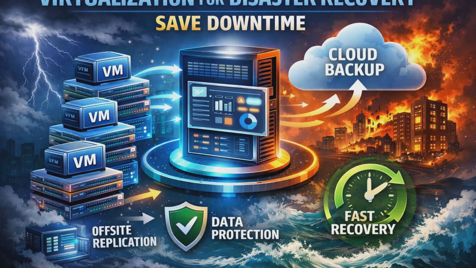 How Does Virtualization Help With Disaster Recovery and Save Downtime